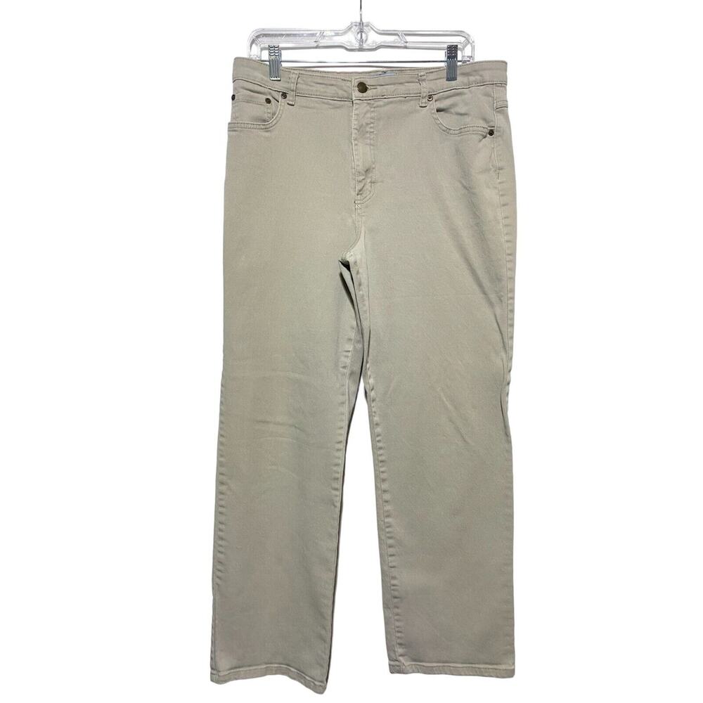 Kim Rogers Jeans Women's Size 12 Tan Brown Cotton Spandex Blend